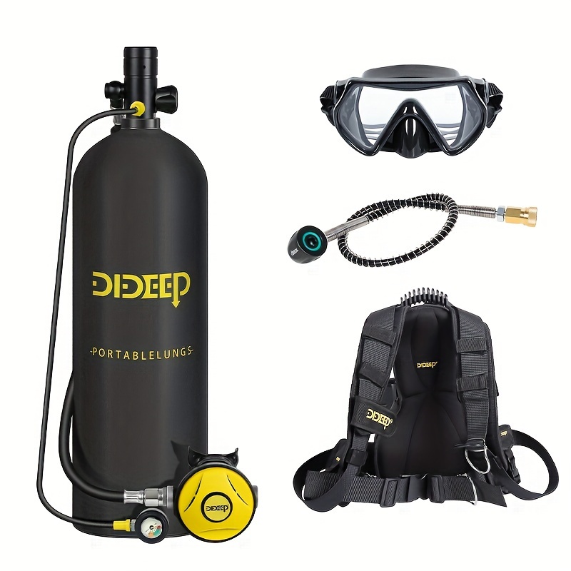Snorkel Set - DIDEEP 4L Mini Scuba Diving Tank