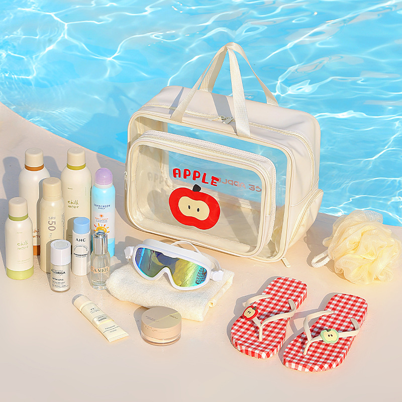Flippers Swimming - The Cute Apple-Printed Swimming Storage Bag