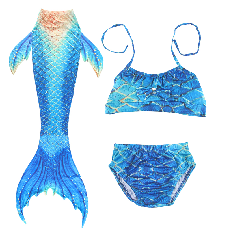 Flippers Swimming - Kids Mermaid Tail for Girls Swimsuit