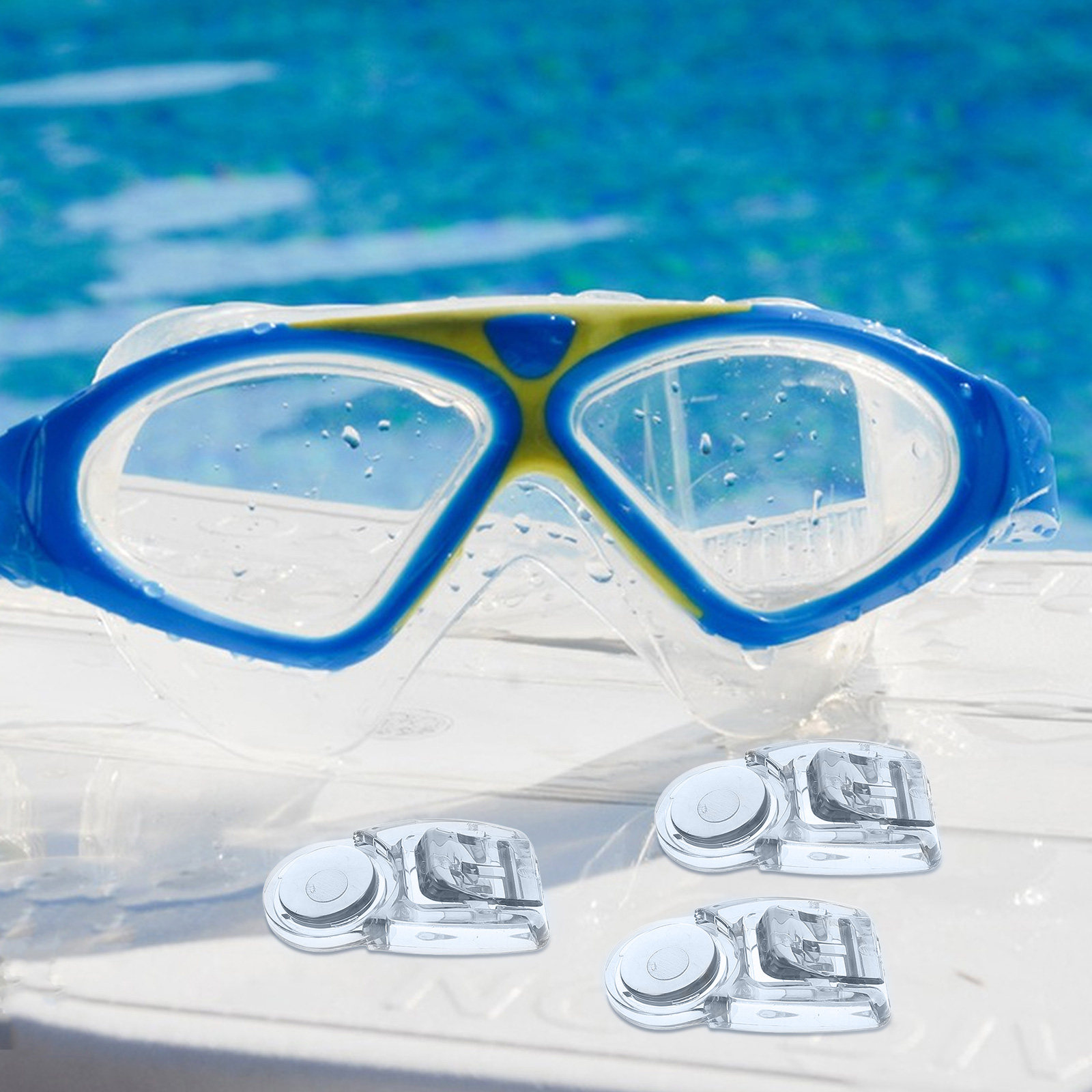 Goggles Swim - 4Pcs Universal Swim Goggles Buckles Clip
