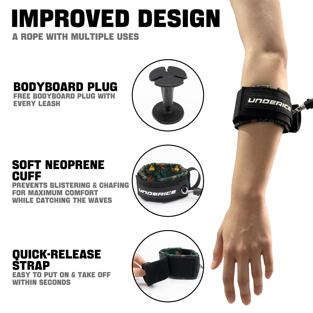 TPU Surfboard Leash Adjustable - Surfboard Leash 评论和价格