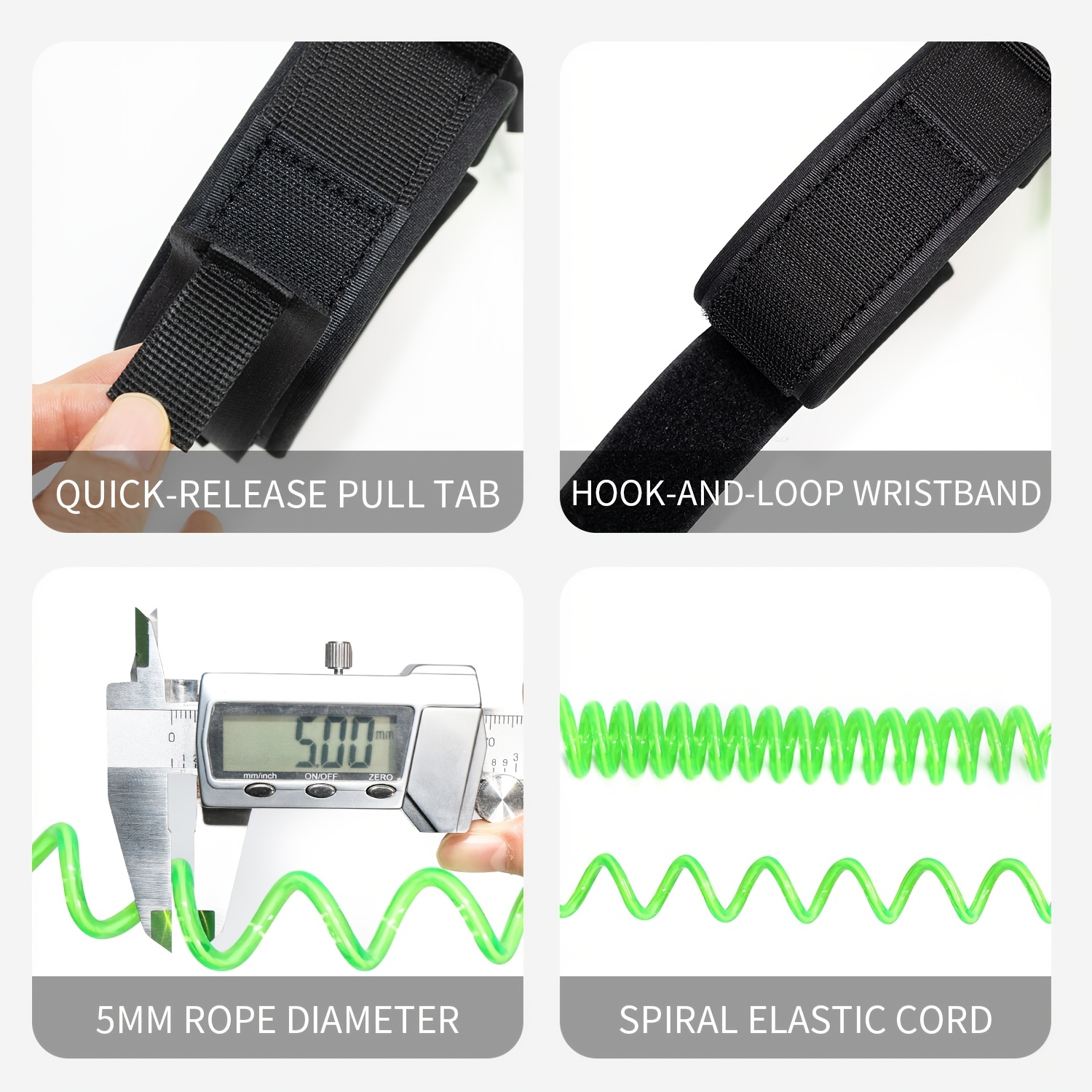 KOETSU Bodyboard Leash, 5mm TP - Surfboard Leash 评论和价格