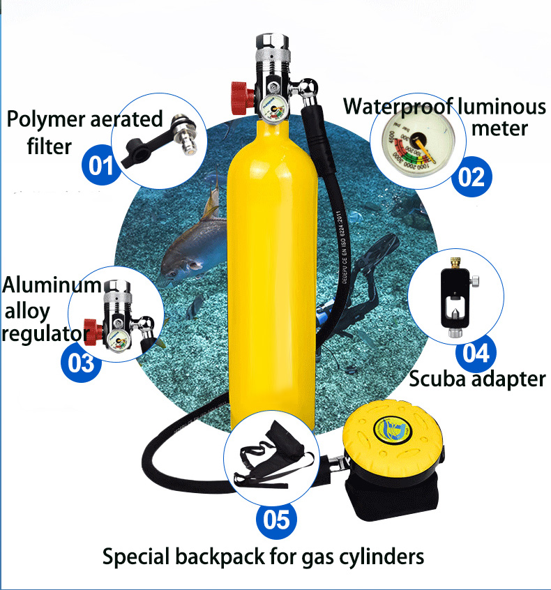 Oxygen Cylinder Dive scuba Por - Diving Mask 评论和价格