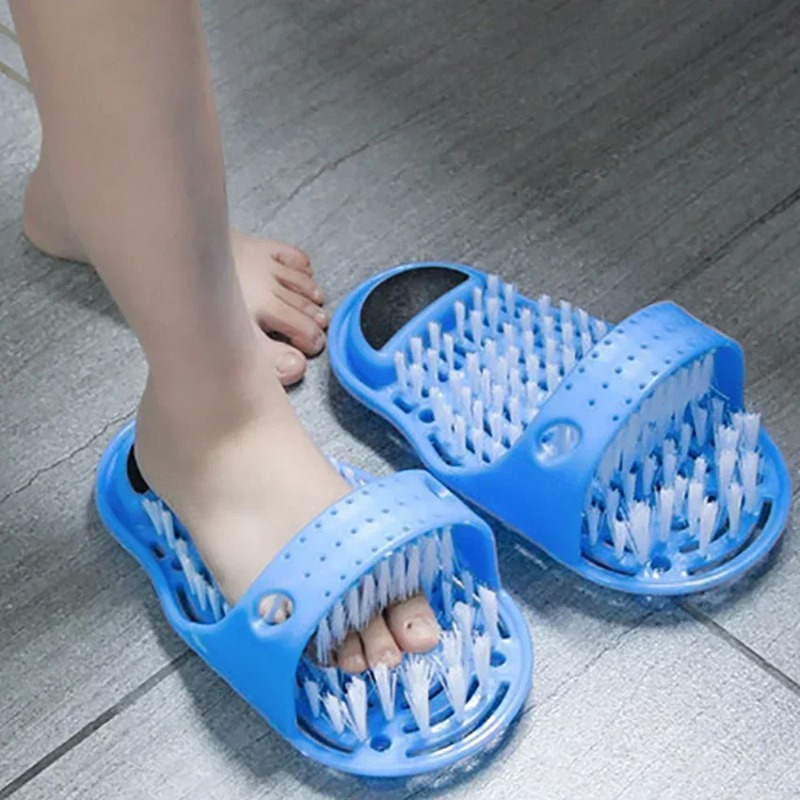 1Pc Shower Foot Scrub Massager - Flippers Swimming 评论和价格