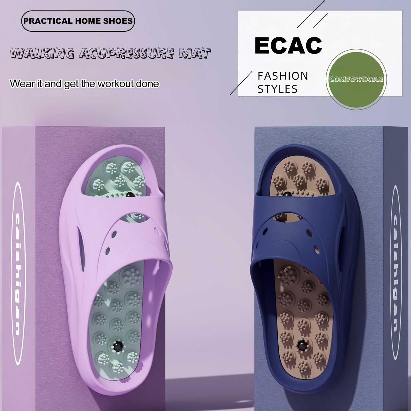 Women Men EVA Massage Slippers - Water Shoes 评论和价格