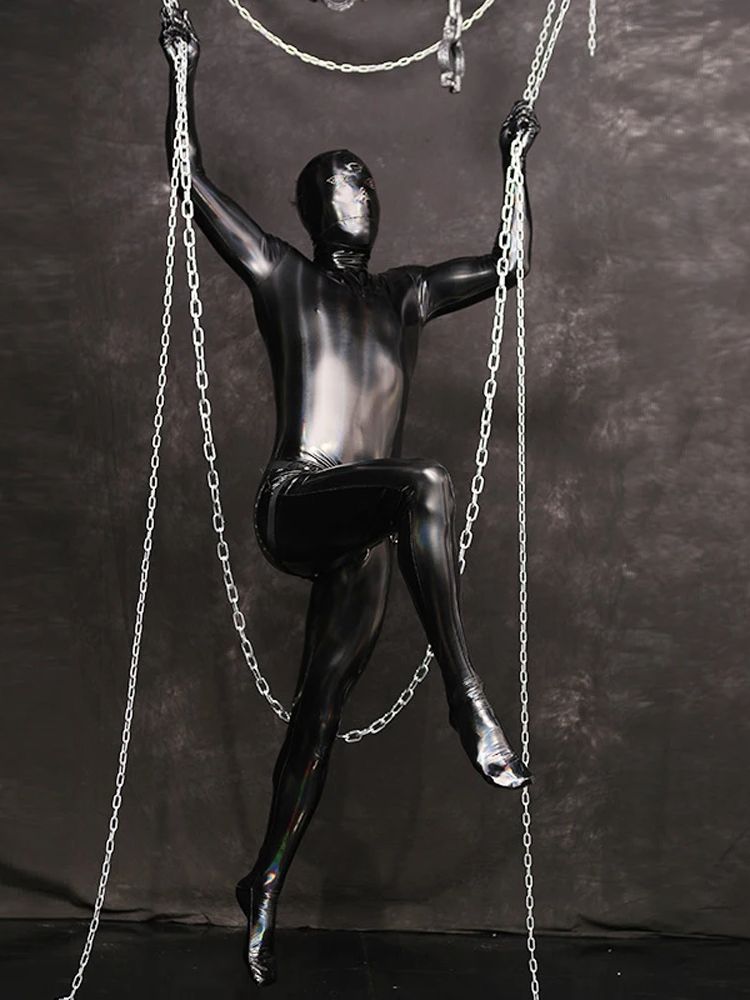 M-4XL Colorful Wet Look PVC Ca - Wetsuit Men 评论和价格