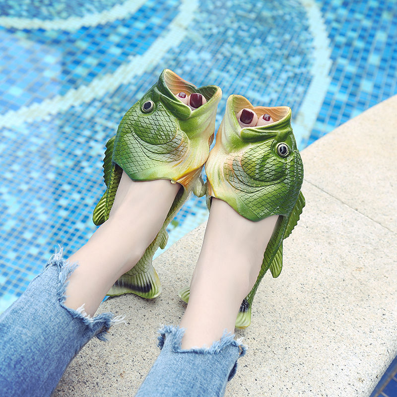Designer Peep Toe Fish Slipper - Flippers Swimming 评论和价格