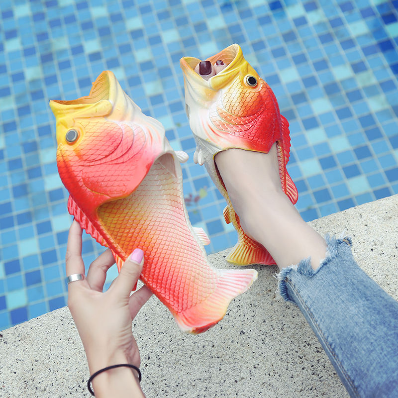 Designer Peep Toe Fish Slipper - Flippers Swimming 评论和价格