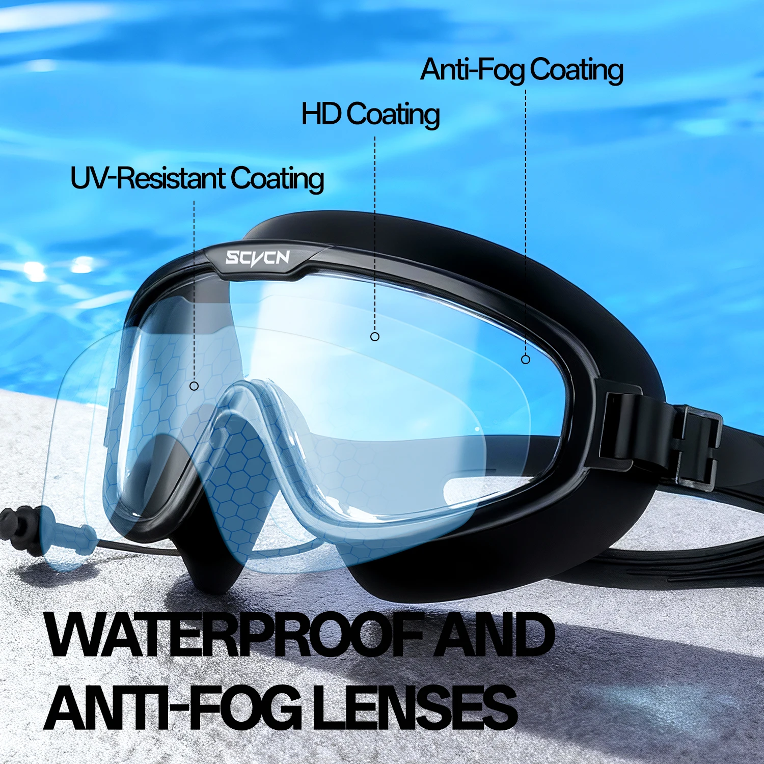 SCVCN Swimming Goggles Profess - Goggles Swim 评论和价格