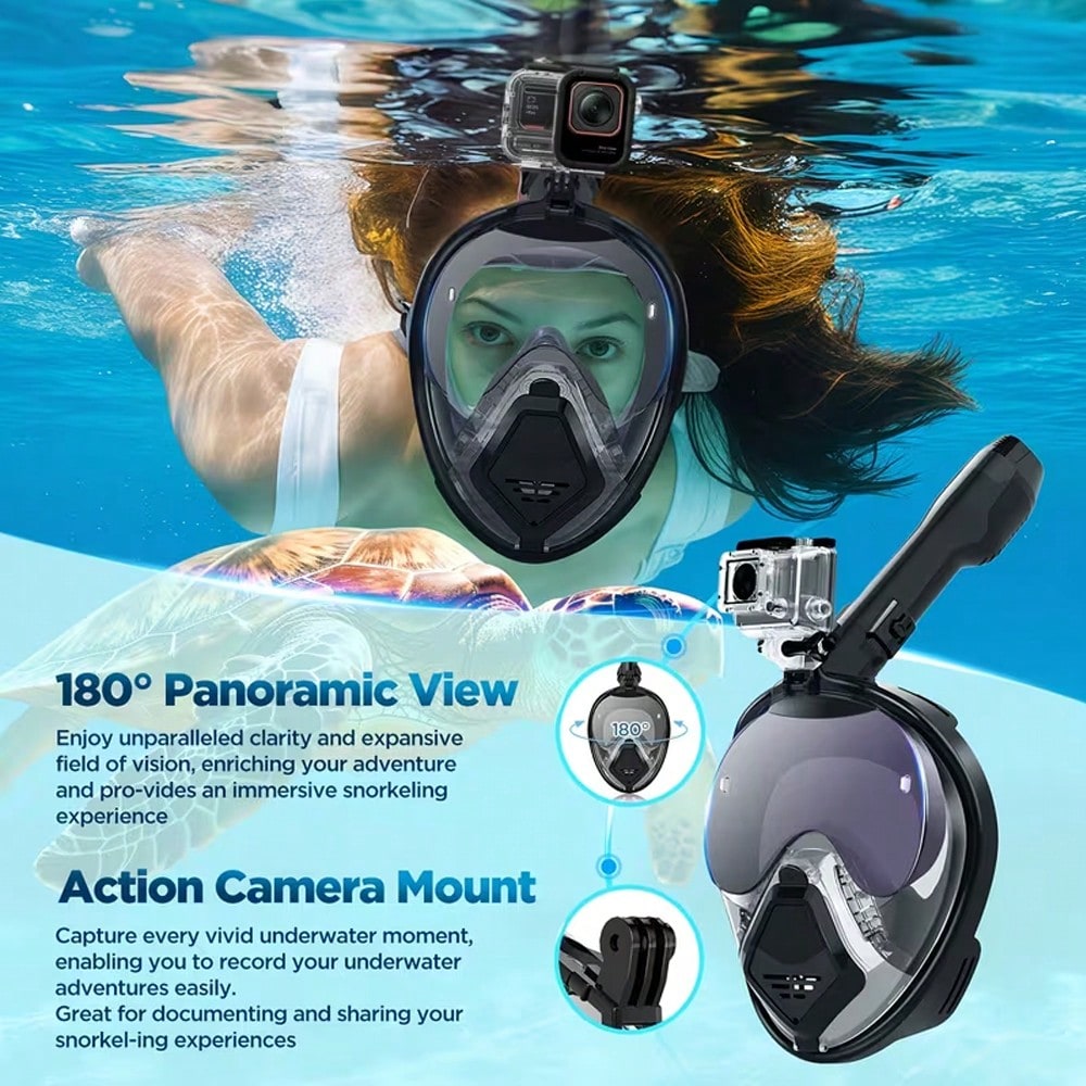 Devilfish Full Face Snorkel Ma - Snorkel Set 评论和价格