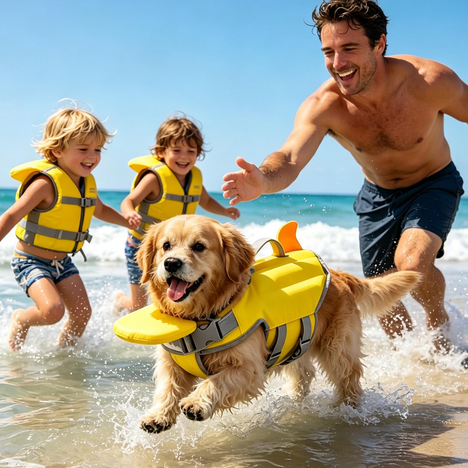 Dog Life Jacket Portable Summe - Life Jacket 评论和价格