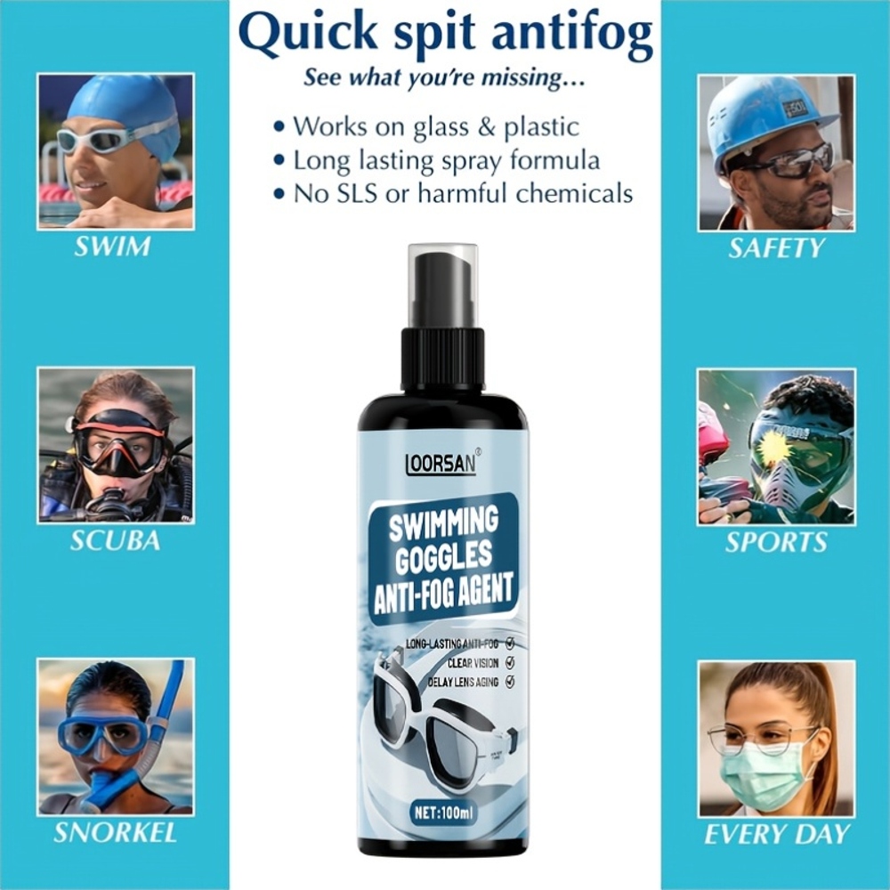 LOORSAN 100ML Goggles Anti-Fog - Goggles Swim 评论和价格