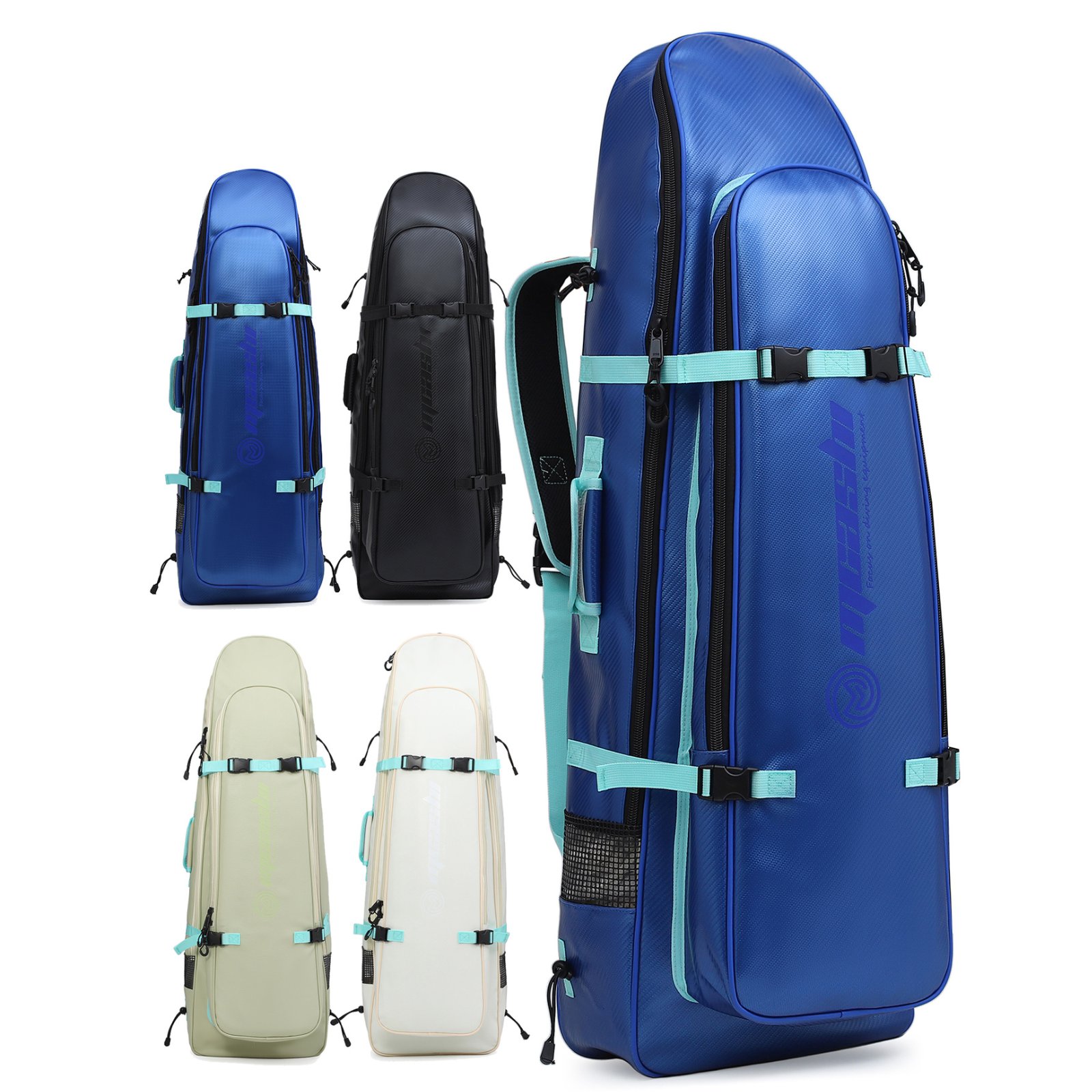 Long Fins Bag Portable Scuba D - Flippers Swimming 评论和价格
