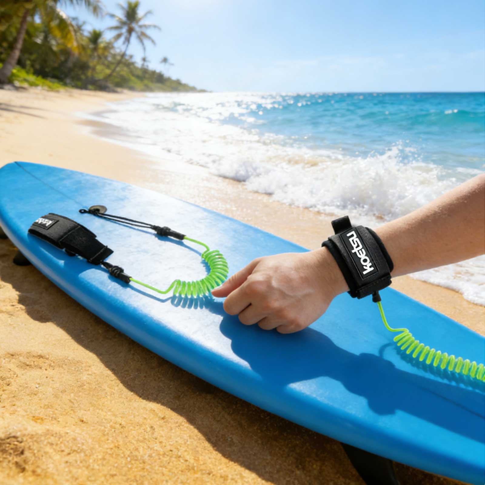 SUP Paddle Board Leash TPU Mat - Surfboard Leash 评论和价格